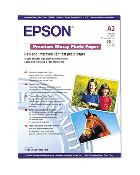 PAPIR EPSON A3, 20L PREMIUM GLOSSY, 255g/m2
