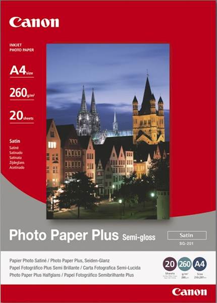 Papir CANON SG-201 A4; A4 / semi gloss / 260gsm / 20 listov