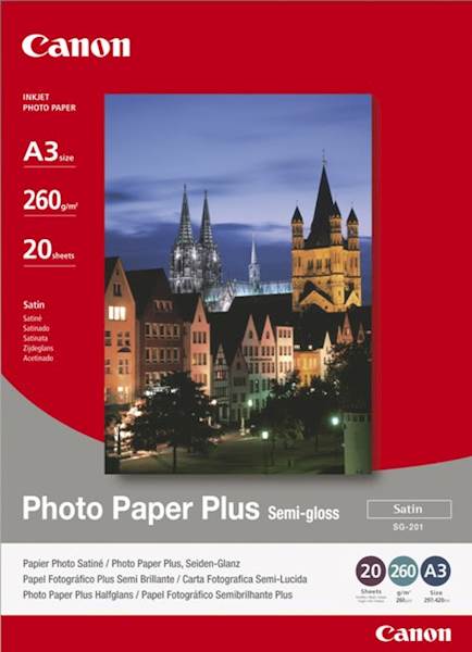 Papir CANON SG-201 A3; A3 / semi gloss / 260gsm / 20 listov