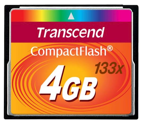 CF TRANSCEND 4GB 133X, 50/20MB/s, MLC