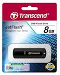 USB DISK TRANSCEND 8GB JF 350, 2.0, črn, s pokrovčkom