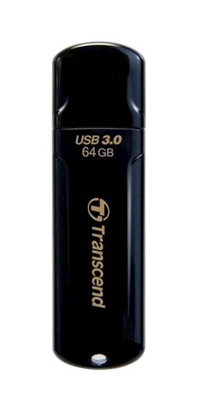 USB DISK TRANSCEND 64GB JF 700, 3.1, črn, s pokrovčkom