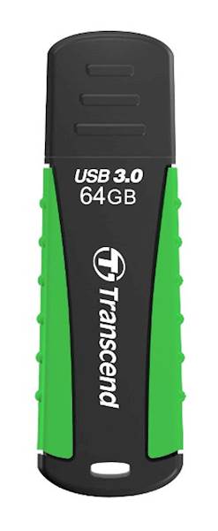 USB DISK TRANSCEND 64GB JF 810, 3.0, zelen, gumijasto ohišje