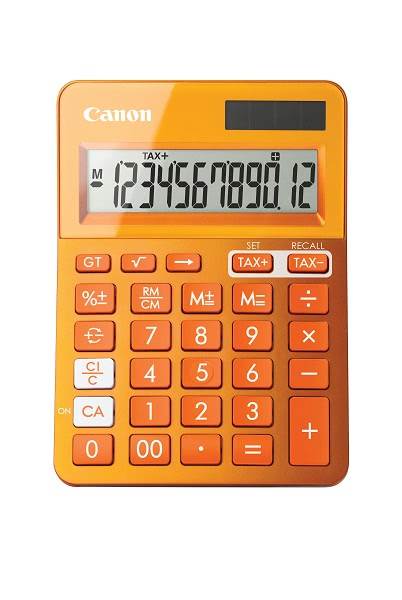 Kalkulator CANON LS-123K oranžne barve