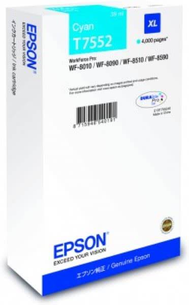ČRNILO EPSON CYAN XL ZA WF-8090/WF-8590 ZA 4.000 STRANI