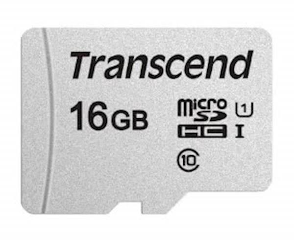 SDHC TRANSCEND MICRO 16GB 300S, 95/45MB/s, C10, UHS-I Speed Class 1 (U1)