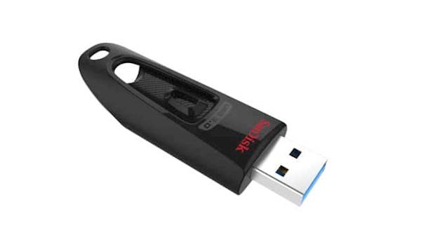 USB DISK SANDISK 128GB ULTRA, 3.0, črn, brez pokrovčka