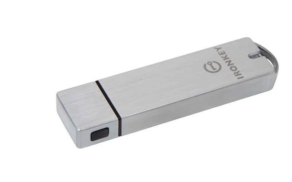 USB DISK KINGSTON IRONKEY 8GB S1000, 3.0, kovinski, strojna zaščita, s pokrovčkom
