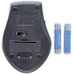 Brezžična optična miška MANHATTAN, modro/črna, USB, 1600 dpi, ukrivljena, 5 gumbov