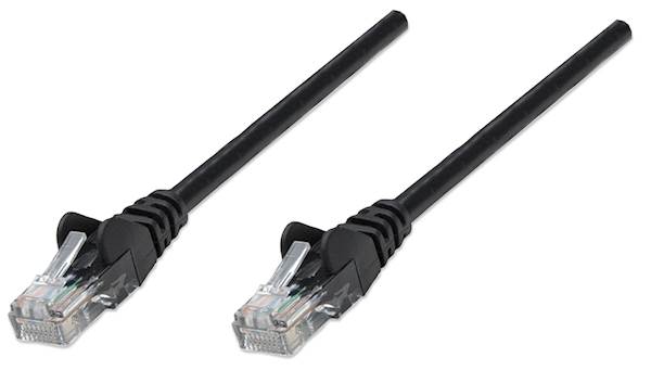 Mrežni kabel Intellinet 1,5 m Cat5e, CCA, črn
