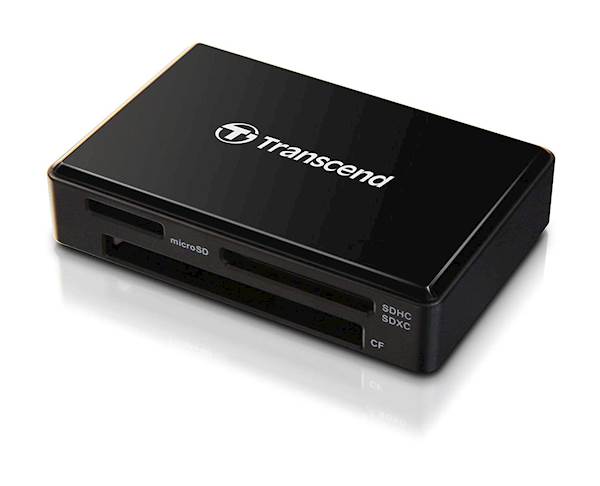 Čitalec kartic Transcend RDF8 črn, USB A 3.1 --> SD, microSD, CompactFlash