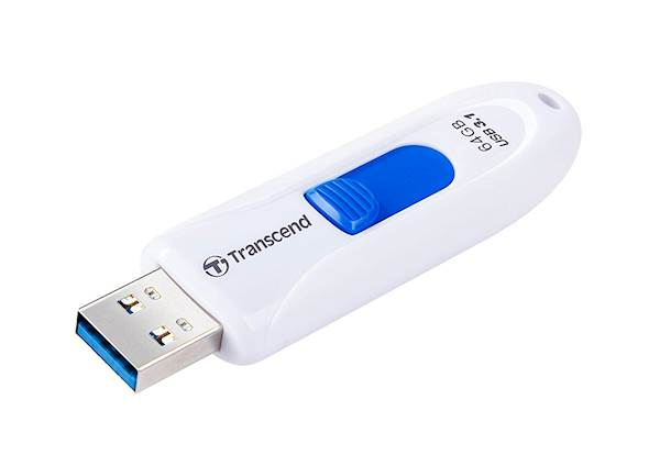 USB DISK TRANSCEND 128GB JF 790, 3.1, bel, drsni priključek
