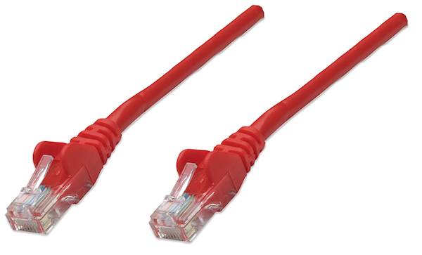 Mrežni kabel Intellinet 2 m Cat5e, CCA, rdeč