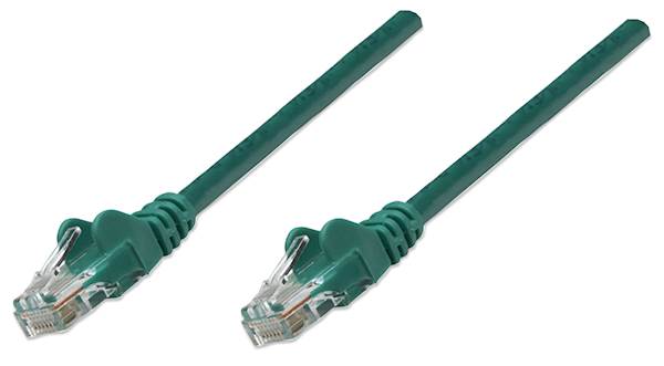 Mrežni kabel Intellinet 2 m Cat5e, CCA, zelen