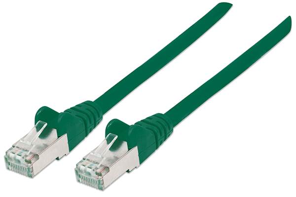 Mrežni kabel Intellinet 0.5 m Cat6A, CU, zelen