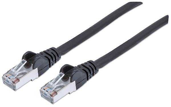 Mrežni kabel Intellinet 1 m Cat6A, CU, ČRN