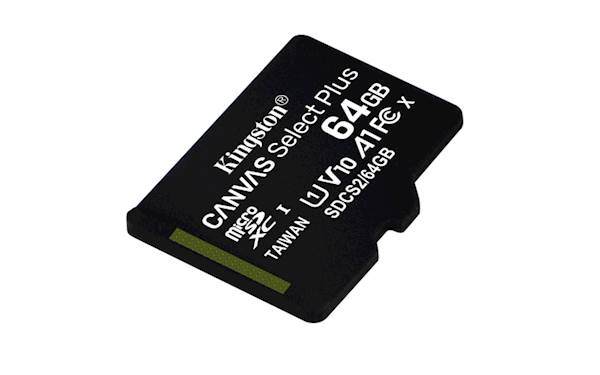 SDXC KINGSTON MICRO 64GB CANVAS SELECT Plus, 100 MB/s, C10 UHS-I