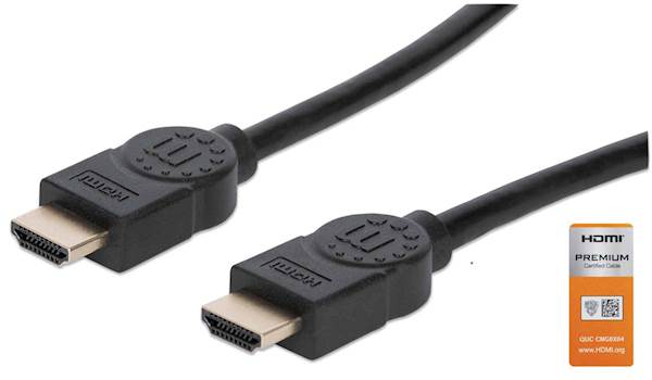 HDMI kabel z Ethernetom 3 m črn MANHATTAN