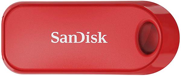 USB DISK SANDISK 32GB CRUZER SNAP, 2.0, rdeč, drsni priključek