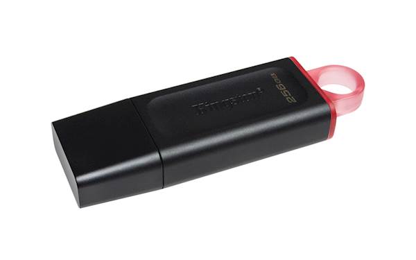 USB disk Kingston 256GB DT Exodia, 3.2 Gen1, črn, s pokrovčkom