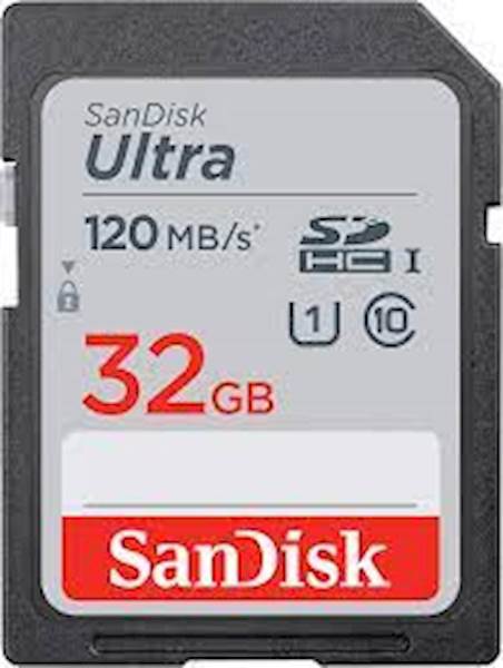 SDXC SanDisk 32GB Ultra, 120MB/s, UHS-I, C10