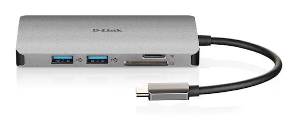 DLINK USB-C  8 v 1  HUB HDMI-LAN, USB