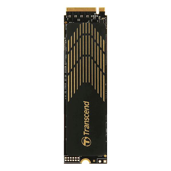 SSD Transcend M.2 PCIe NVMe 500GB 240S, 3800/3200 MB/s, hladilnik, 3D TLC