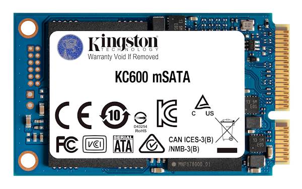 SSD Kingston mSATA 256GB KC600, SATA 3.0, 550/500 MB/s, 3D TLC NAND