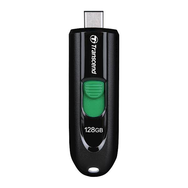 USB C DISK TRANSCEND 128GB JF 790C, 3.2, črn, drsni priključek
