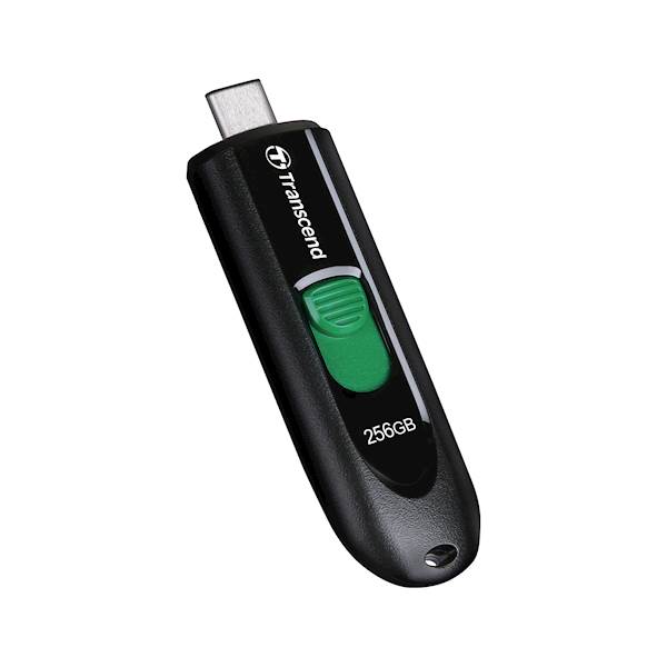 USB C DISK TRANSCEND 256GB JF 790C, 3.2, črn, drsni priključek