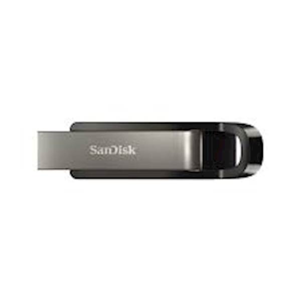 USB DISK SANDISK 128GB Extreme Go, 3.2, črn, drsni priključek, enkripcija