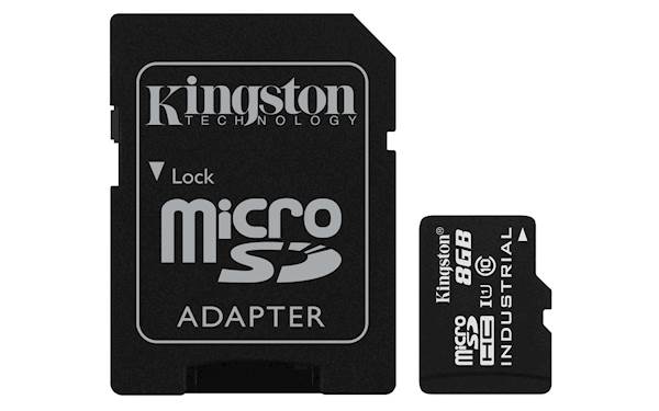 SDHC Kingston micro 8GB INDUSTRIAL, Class 10, UHS-I, U3, V30, A1