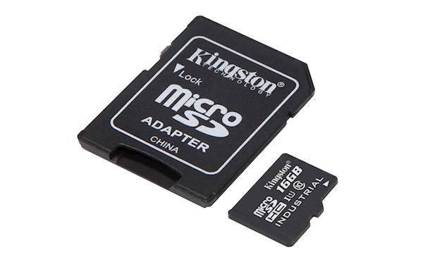 SDHC Kingston micro 16GB INDUSTRIAL, Class 10, UHS-I, U3, V30, A1