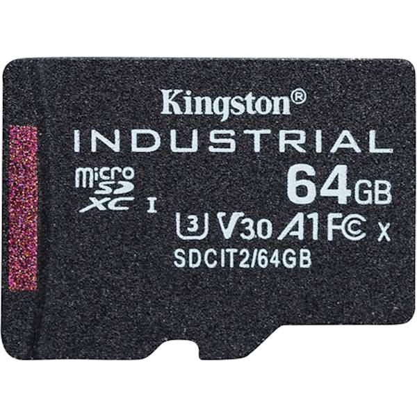 SDXC Kingston micro 64GB INDUSTRIAL, Class 10, UHS-I, U3, V30, A1