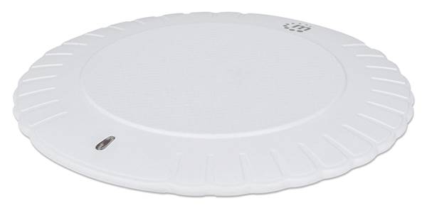 Polnilna plošča okrogla, brezžična MANHATTAN-5W, certifikat Qi, bele barve
