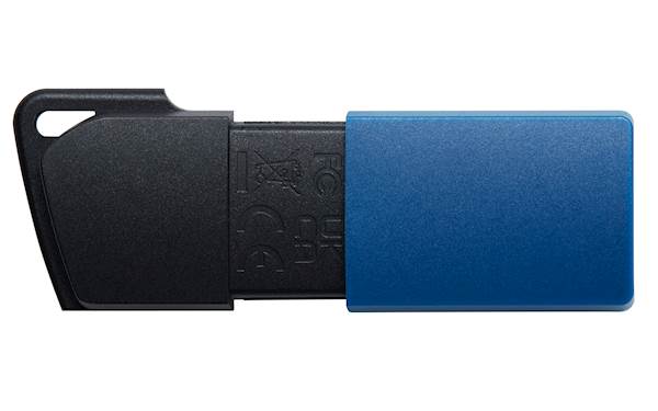 USB disk Kingston 64GB DT Exodia M, 3.2 Gen1, črno moder, drsni priključek