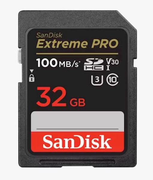 SDHC SANDISK 32GB EXTREME PRO, 100/90MB/s, UHS-I, U3, C10, V30
