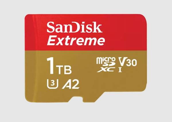 SDXC SANDISK MICRO 1TB EXTREME, 190/130MB/s, A2, UHS-I, U3, V30, C10, adapter