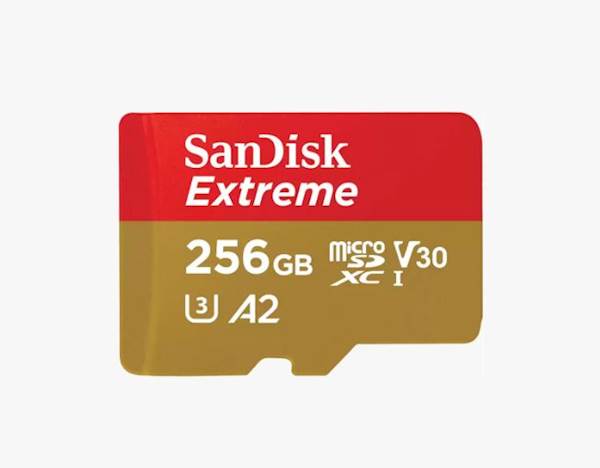 SDXC SanDisk micro 256GB Extreme Mobile Gaming, 190/130MB/s, UHS-I C10, V30, U3, A2