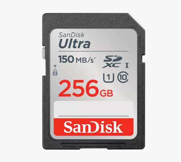 SDXC SanDisk 256GB Ultra, 150MB/s, UHS-I, C10