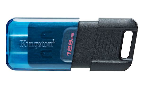 USB C DISK Kingston 128GB DT80M, 3.2 Gen1, 200MB/s, drsni priključek
