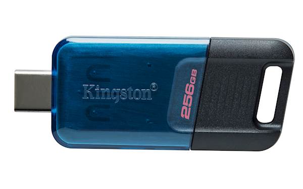 USB C DISK Kingston 256GB DT80M, 3.2 Gen1, 200MB/s, drsni priključek
