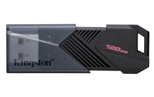 USB disk Kingston 128GB DT Exodia Onyx, 3.2 Gen1, črn, drsni priključek