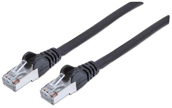 Mrežni kabel Intellinet 2 m Cat6A, CU, Črn