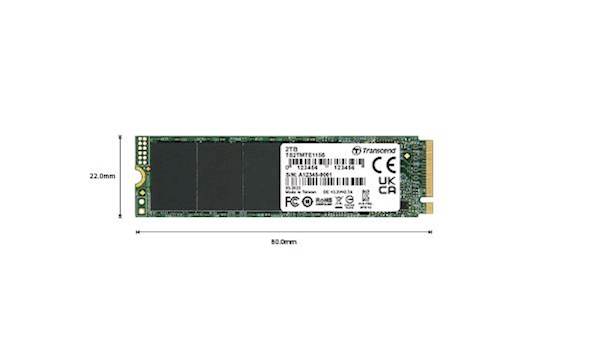 SSD Transcend M.2 PCIe NVMe 500GB 115S, 3200/2000MB/s, PCIe Gen3x4, NVMe, TLC, DRAM-less