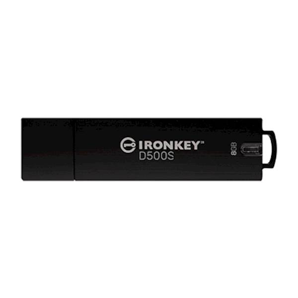 USB disk Kingston Ironkey 8GB D500S, USB 3.2, FIPS 140-3 Level 3, TAA/CMMC, AES-256 bit