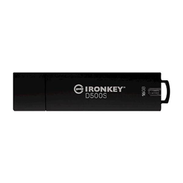 USB disk Kingston Ironkey 16GB D500S, USB 3.2, FIPS 140-3 Level 3, TAA/CMMC, AES-256 bit
