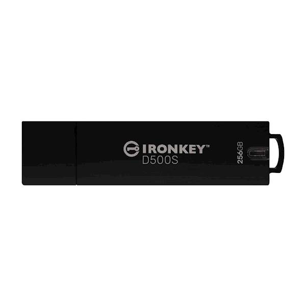 USB disk Kingston Ironkey 256GB D500S, USB 3.2, FIPS 140-3 Level 3, TAA/CMMC, AES-256 bit
