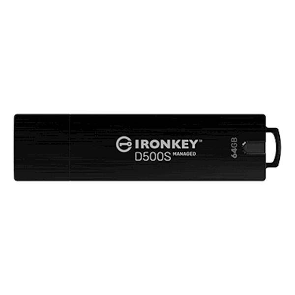 USB disk Kingston Ironkey 64GB D500SM, USB 3.2, FIPS 140-3 Level 3, TAA/CMMC, AES-256 bit