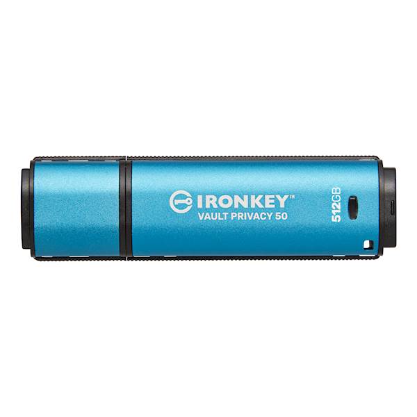 USB DISK KINGSTON IRONKEY 512GB VAULT PRIVACY 50, 3.2 Gen1, kovinski, strojna zaščita
